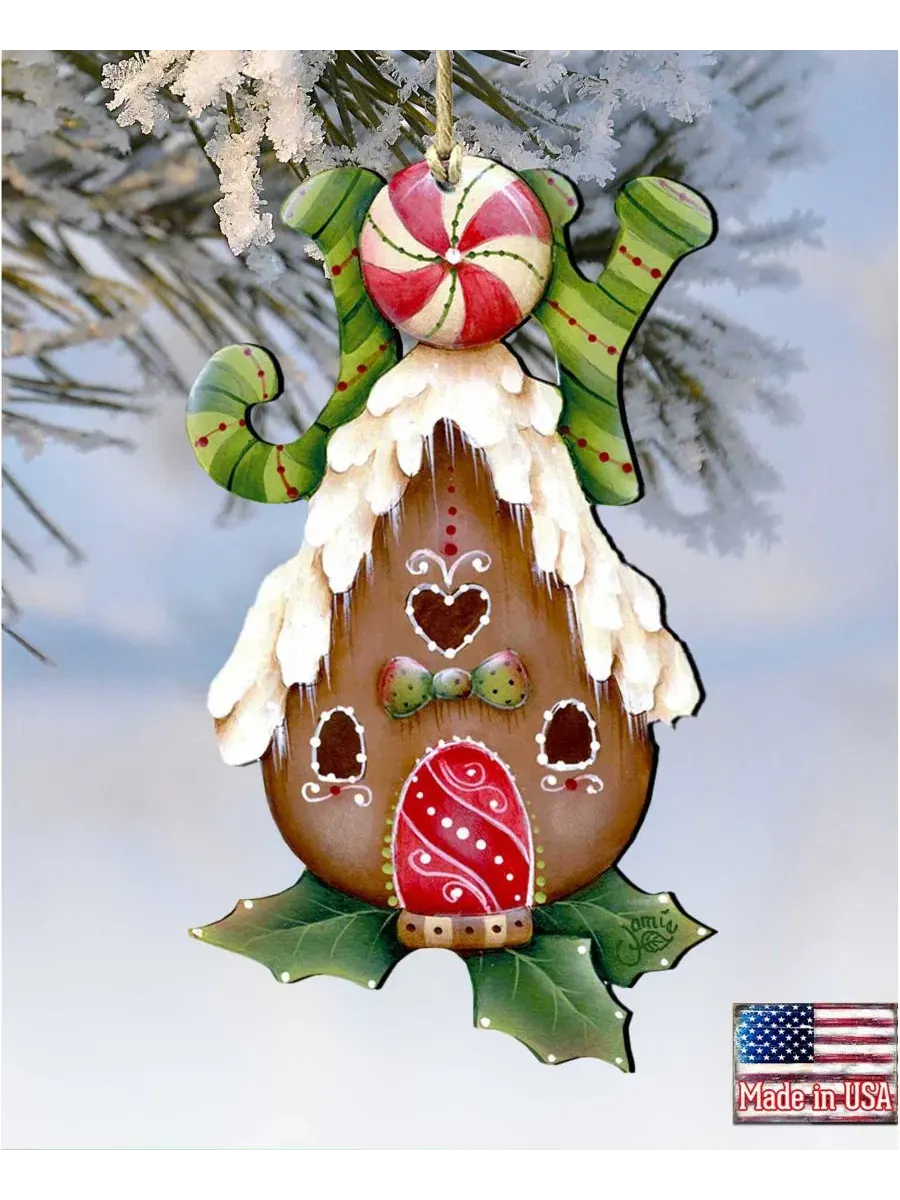 Елочная игрушка Joy Gingerbread House Designocracy — изображение 4 из 6, мульти