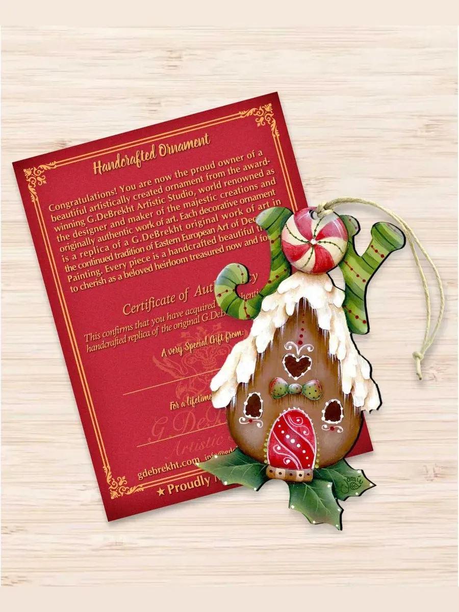 Елочная игрушка Joy Gingerbread House Designocracy — изображение 5 из 6, мульти