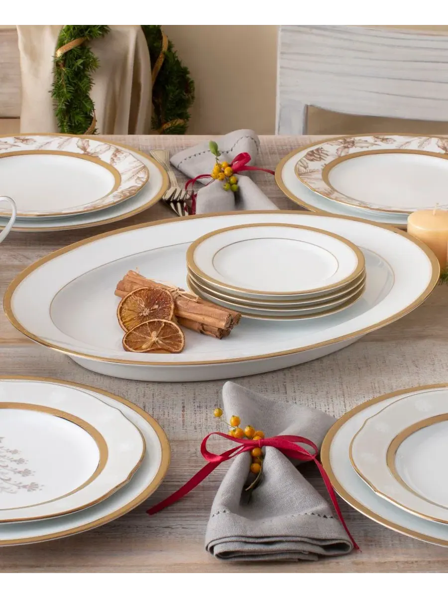 Овальное блюдо Charlotta Gold, 36 см Noritake — изображение 2 из 4, золото