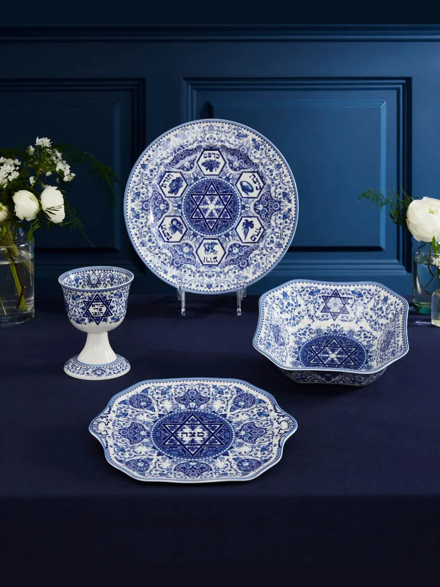Иудейская сервировочная миска Spode — изображение 2 из 4, синий