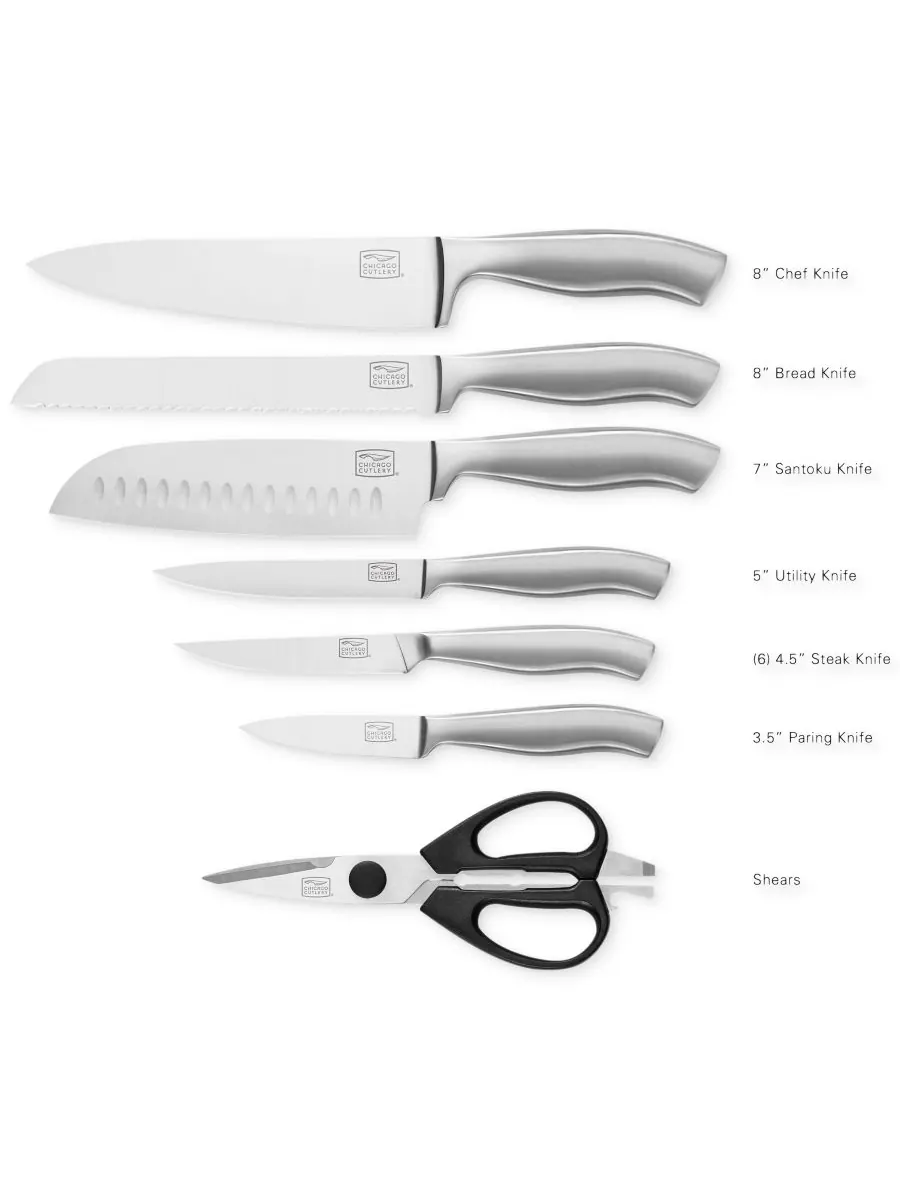 Набор столовых приборов Insignia из 13 предметов Chicago Cutlery — изображение 2 из 2, серебристый