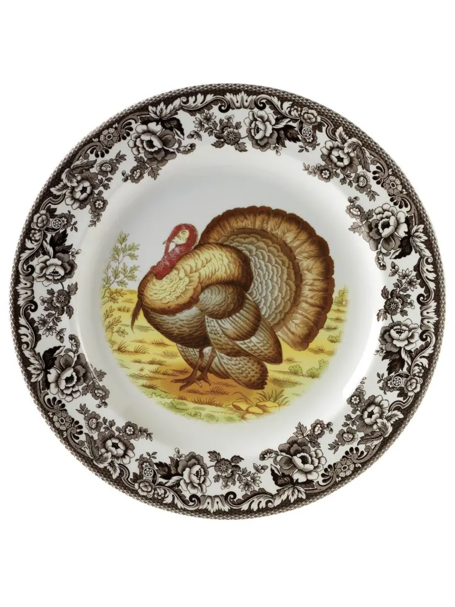 Тарелка с салатом из индейки по-лесному Spode