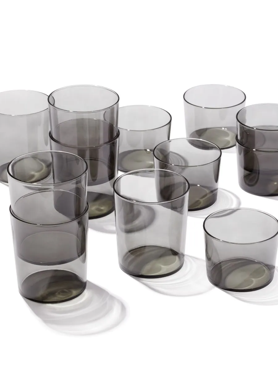 Набор из 12 бокалов для напитков Stackables Smoke Drinkware Oneida — изображение 3 из 3, серый