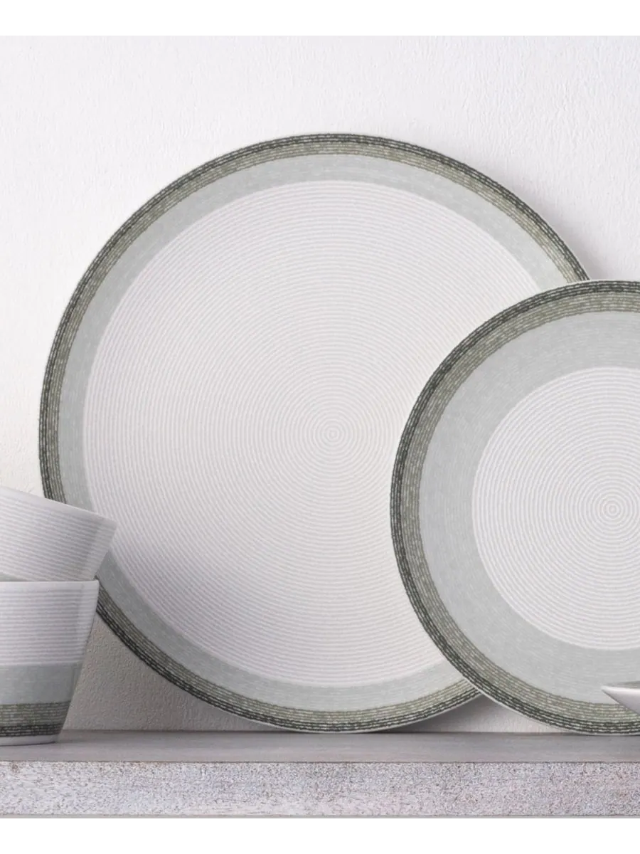 Набор из 4 обеденных тарелок Colorscapes Layers Coupe, диаметр 11 дюймов Noritake — изображение 4 из 10, шалфейный