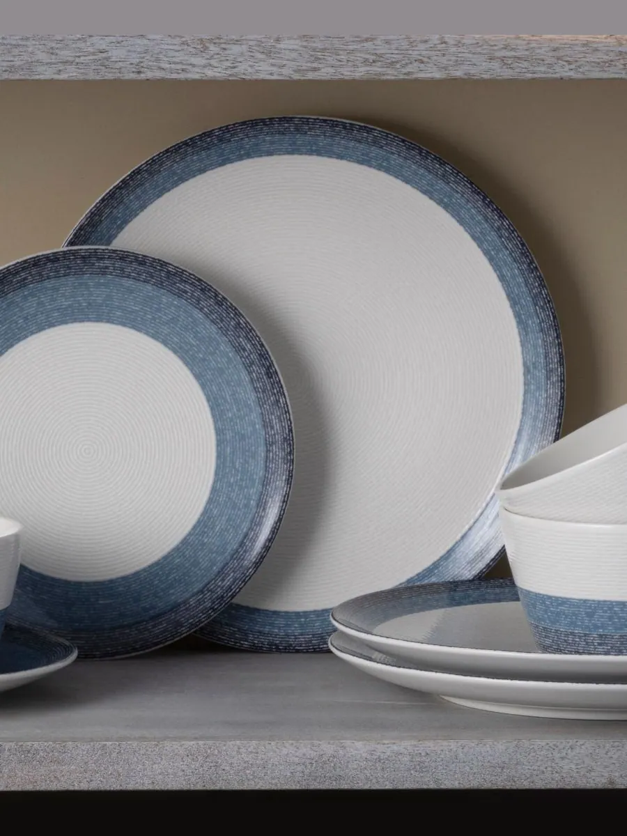 Набор из 4 обеденных тарелок Colorscapes Layers Coupe, диаметр 11 дюймов Noritake — изображение 10 из 10, пепельный