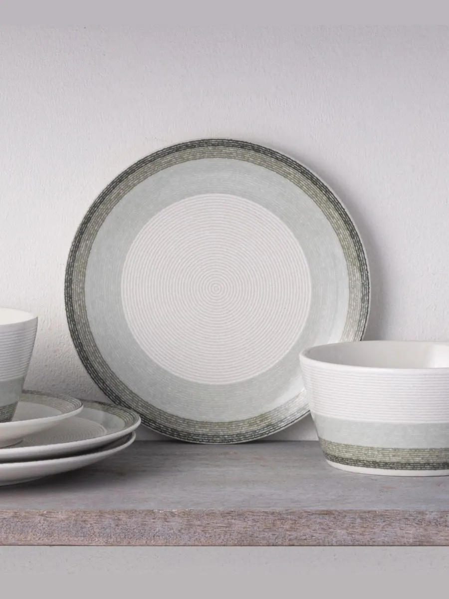Набор из 4 салатных тарелок Colorscapes Layers Coupe, диаметр 8,25 дюйма Noritake — изображение 8 из 10, шалфейный