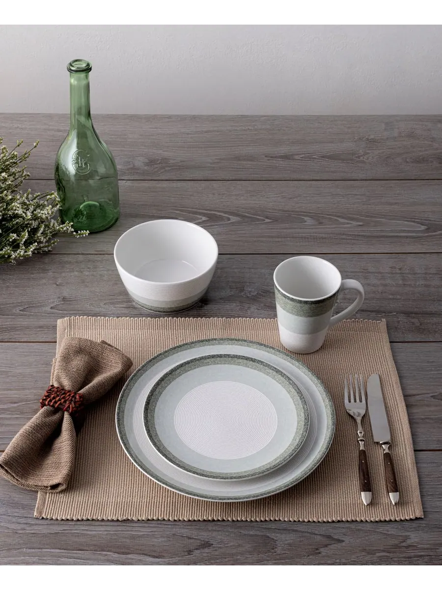 Набор из 4 салатных тарелок Colorscapes Layers Coupe, диаметр 8,25 дюйма Noritake — изображение 9 из 10, шалфейный