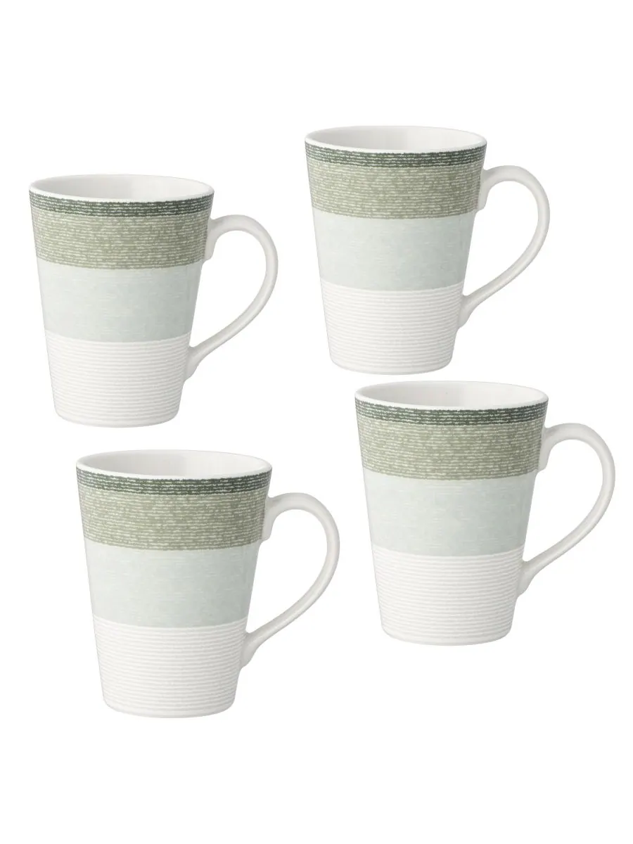 Набор из 4 кружек Colorscapes Layers, 355 мл Noritake — изображение 1 из 10, шалфейный