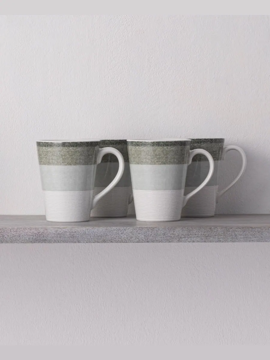 Набор из 4 кружек Colorscapes Layers, 355 мл Noritake — изображение 2 из 10, шалфейный