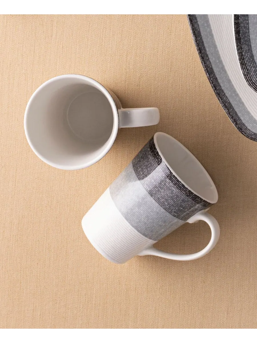 Набор из 4 кружек Colorscapes Layers, 355 мл Noritake — изображение 7 из 10, пепельный