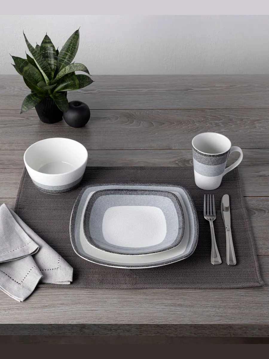 Набор из 4 кружек Colorscapes Layers, 355 мл Noritake — изображение 8 из 10, темно-серый