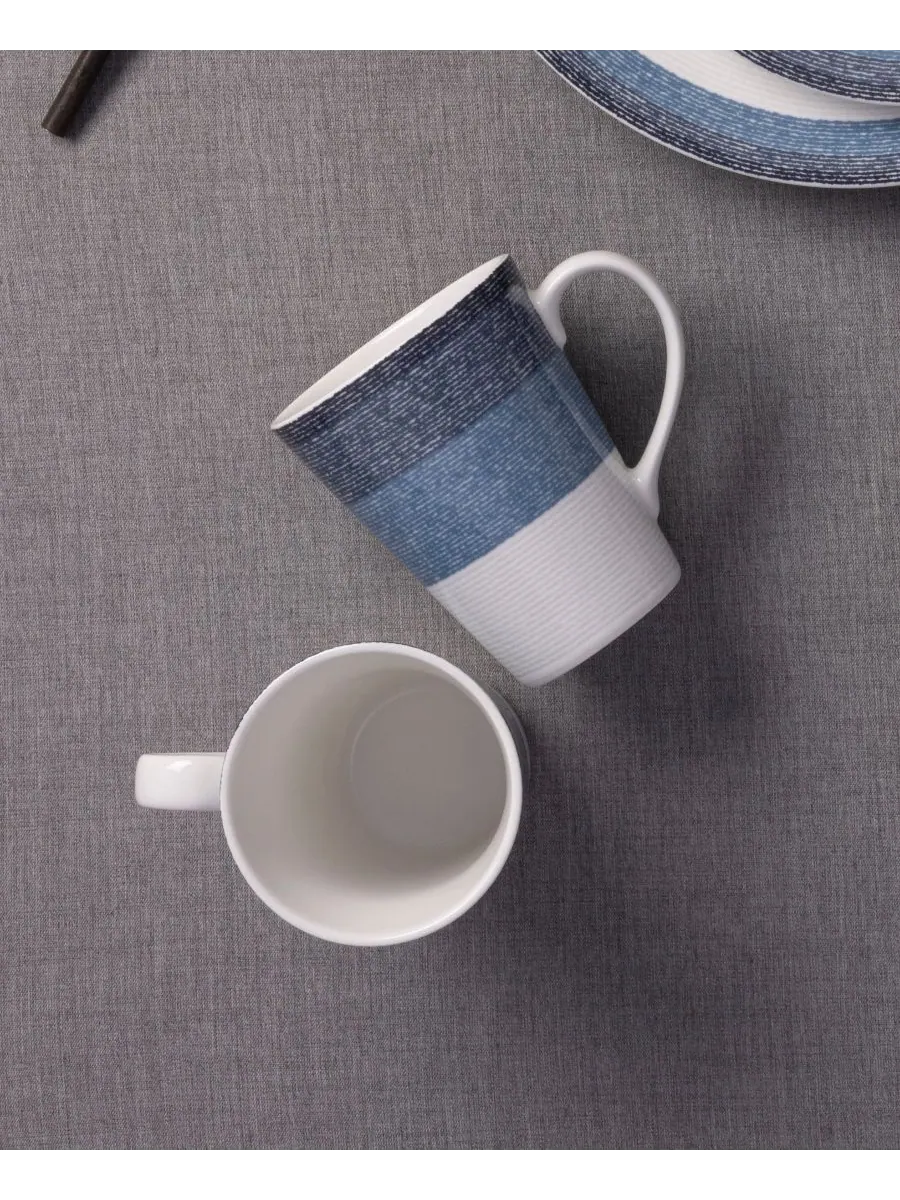 Набор из 4 кружек Colorscapes Layers, 355 мл Noritake — изображение 5 из 10, темно-синий