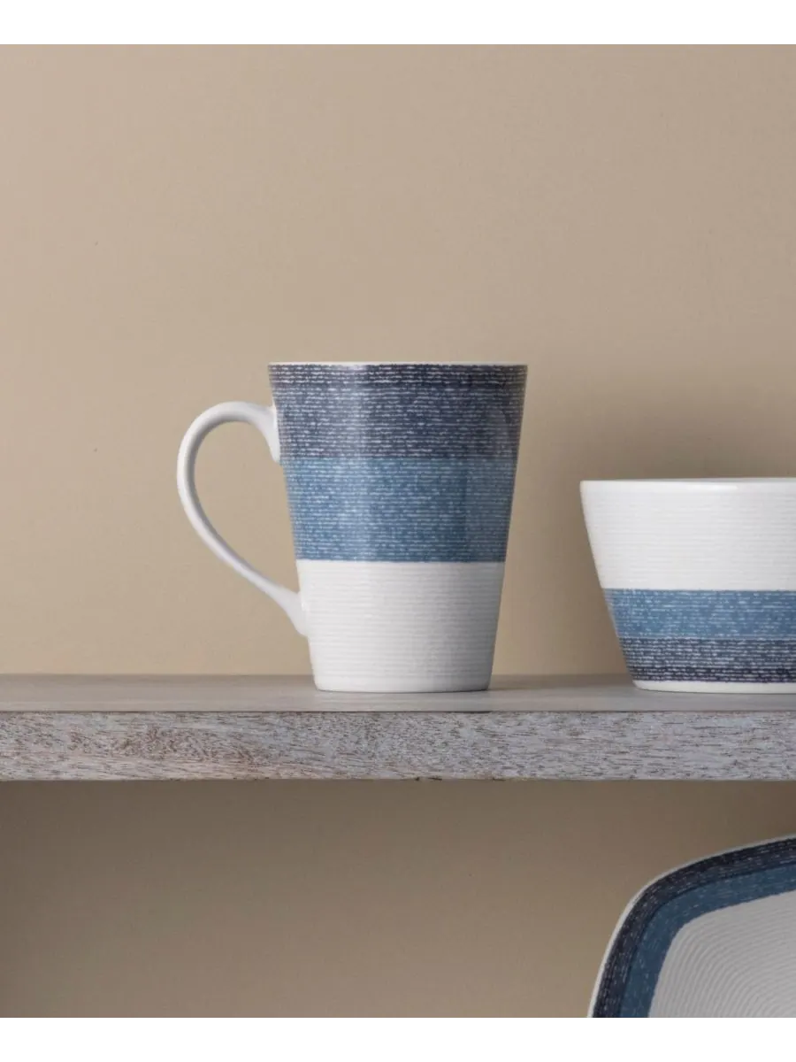 Набор из 4 кружек Colorscapes Layers, 355 мл Noritake — изображение 7 из 10, темно-синий