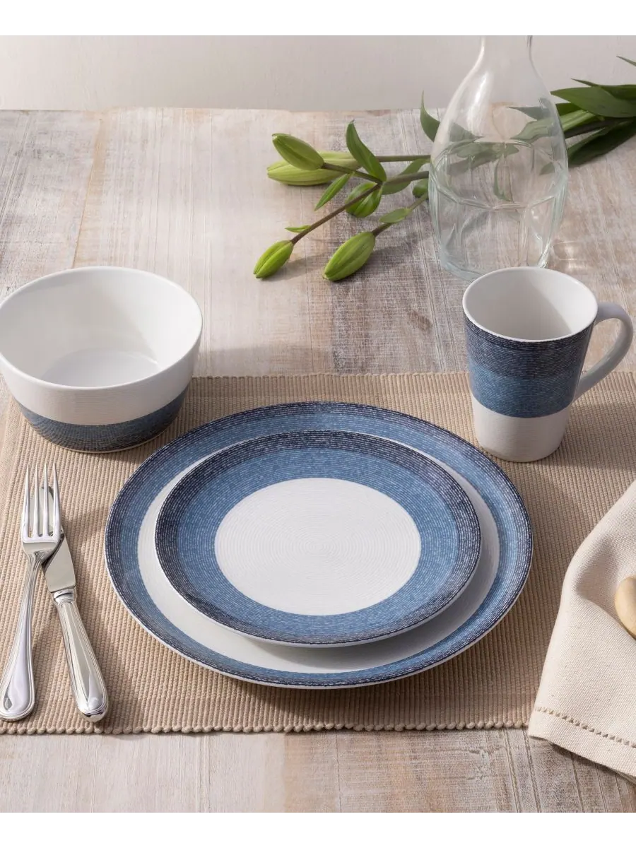 Набор из 4 кружек Colorscapes Layers, 355 мл Noritake — изображение 9 из 10, темно-синий