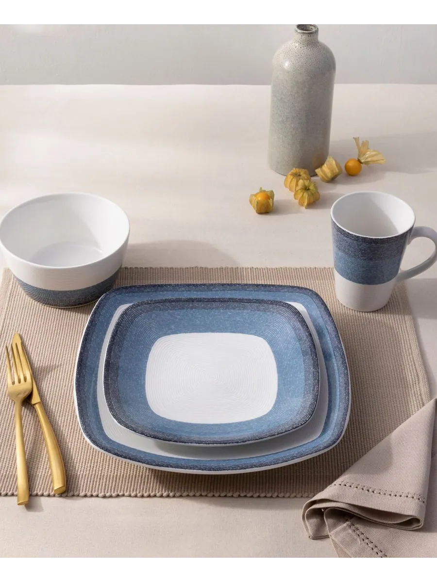 Набор из 4 кружек Colorscapes Layers, 355 мл Noritake — изображение 10 из 10, темно-синий