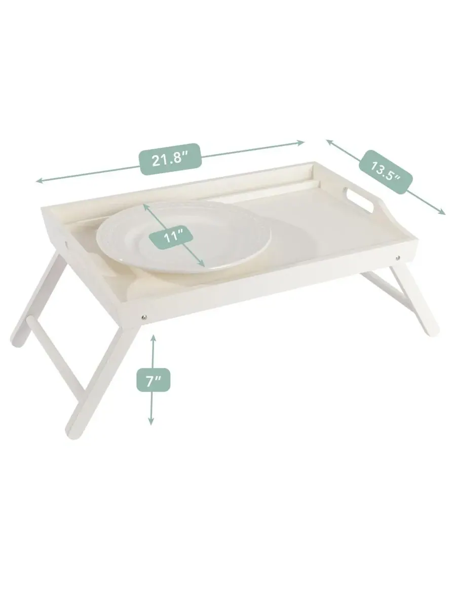 Поднос для кровати с откидными ножками, Media Bed Tray LAPGEAR — изображение 5 из 6, белый