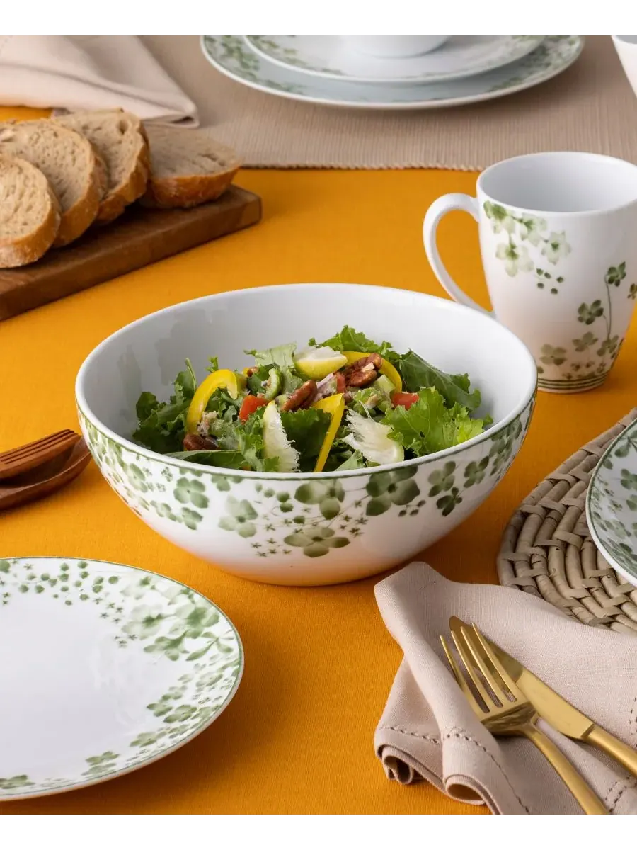 Круглая миска Noritake Bloomington Road 23 см — изображение 4 из 10, зеленый