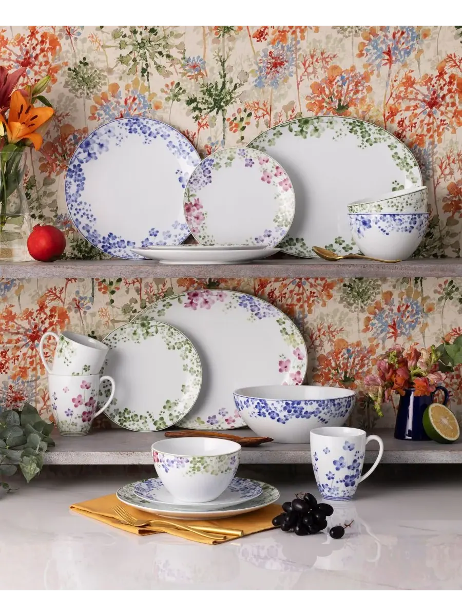 Круглая миска Noritake Bloomington Road 23 см — изображение 9 из 10, зеленый