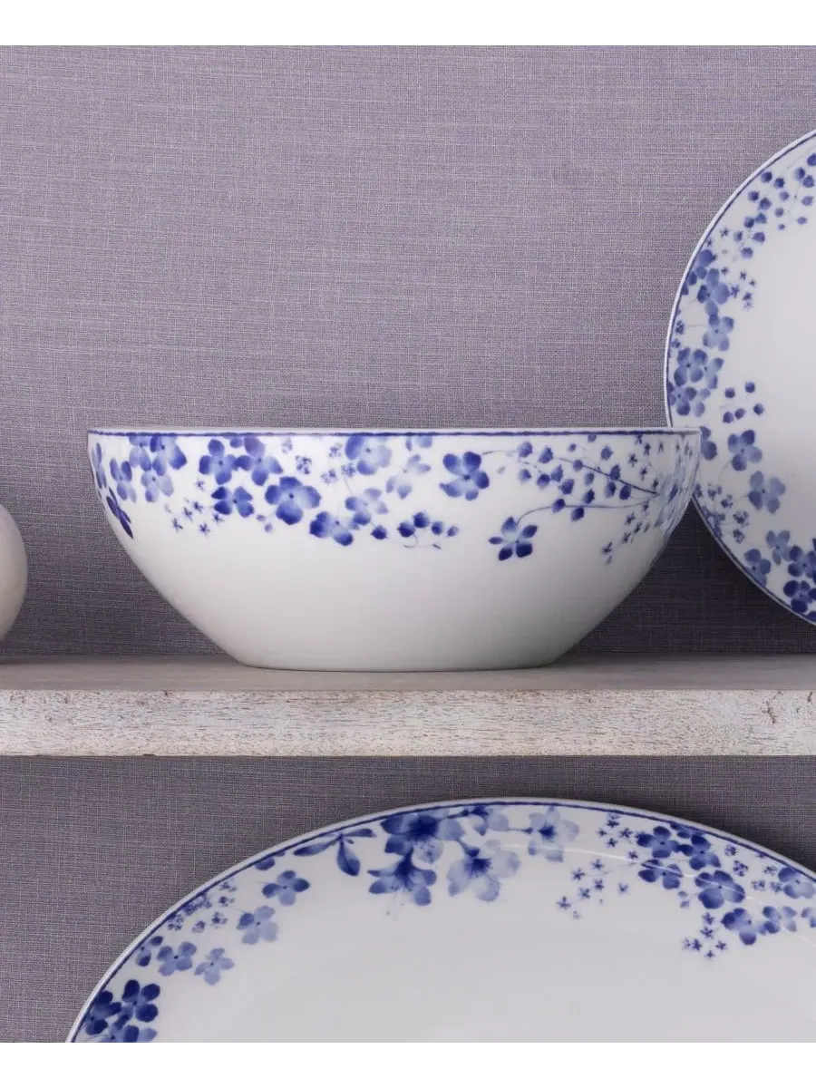 Круглая миска Noritake Bloomington Road 23 см — изображение 3 из 10, синий