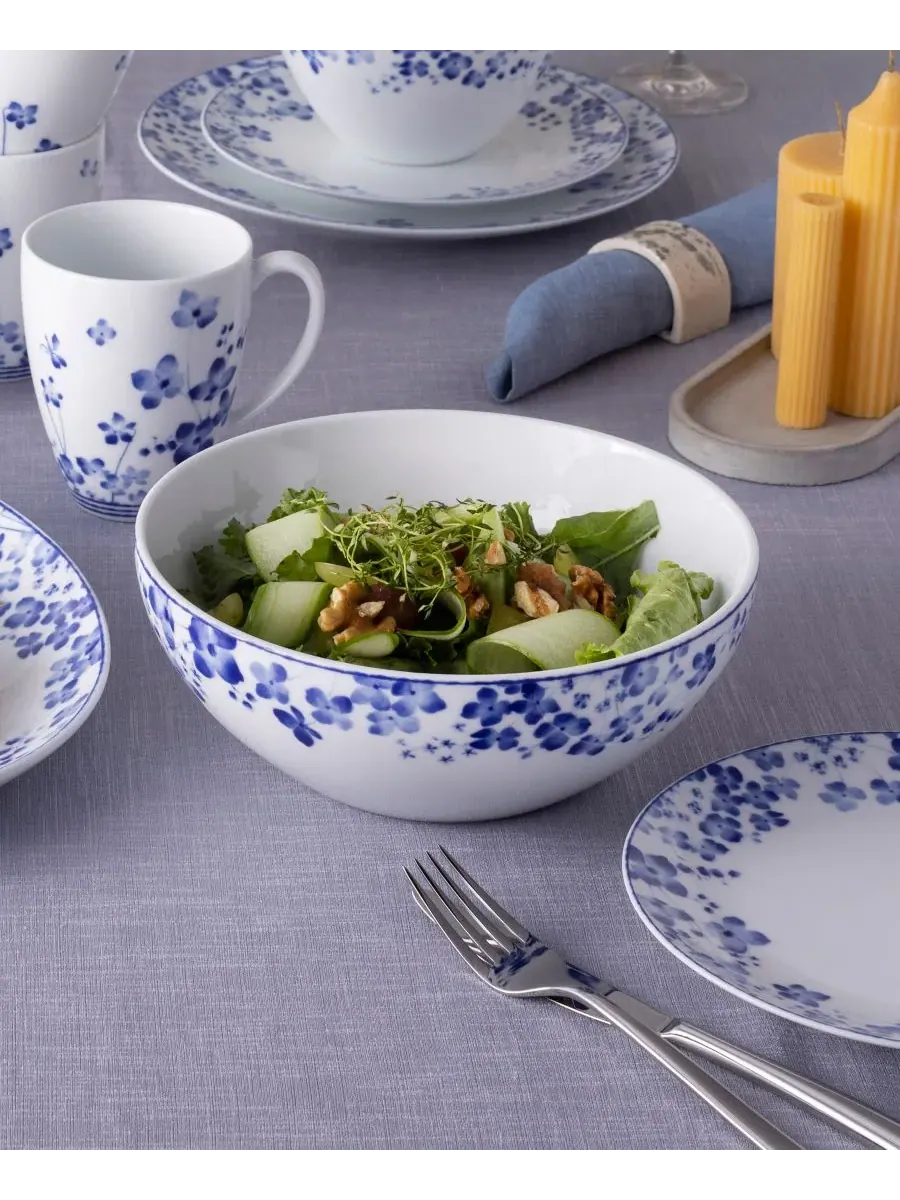 Круглая миска Noritake Bloomington Road 23 см — изображение 9 из 10, синий