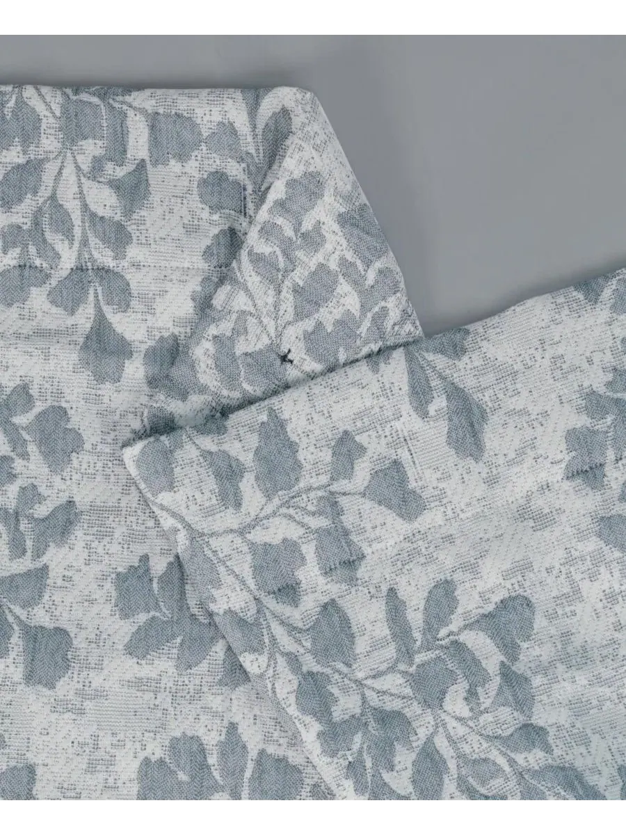 Шторка для ванной с жаккардовым узором, 183x183 см Dainty Home — изображение 3 из 5, синий