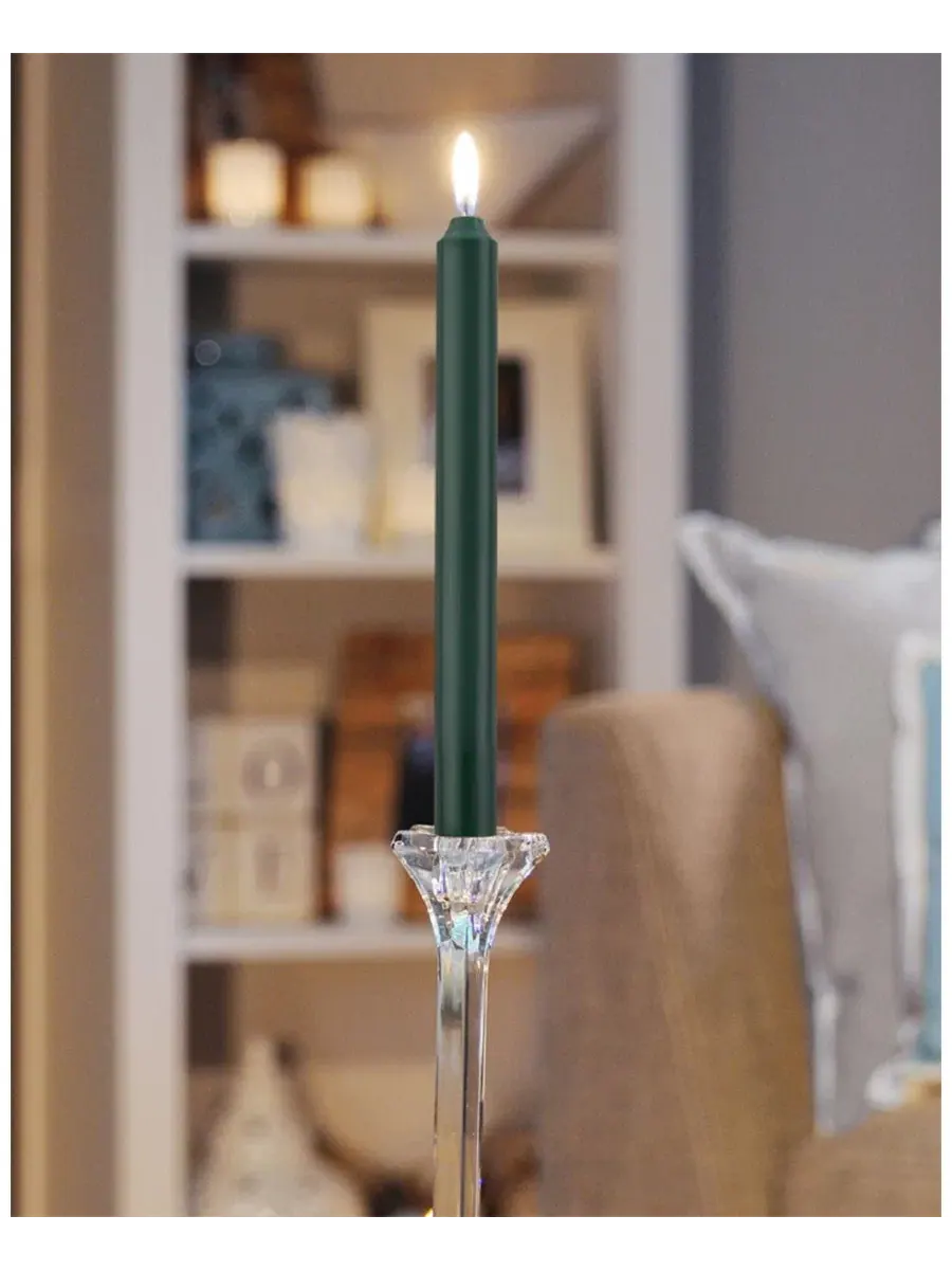 Набор из 12 свечей Arista ROOT CANDLES — изображение 2 из 3, темный зеленый