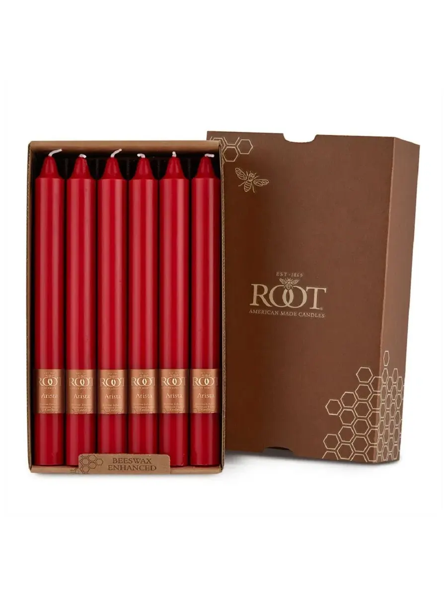 Набор свечей Ариста 23 см, 12 штук ROOT CANDLES