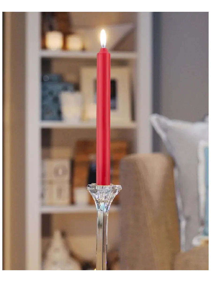 Набор свечей Ариста 23 см, 12 штук ROOT CANDLES — изображение 2 из 3, красный