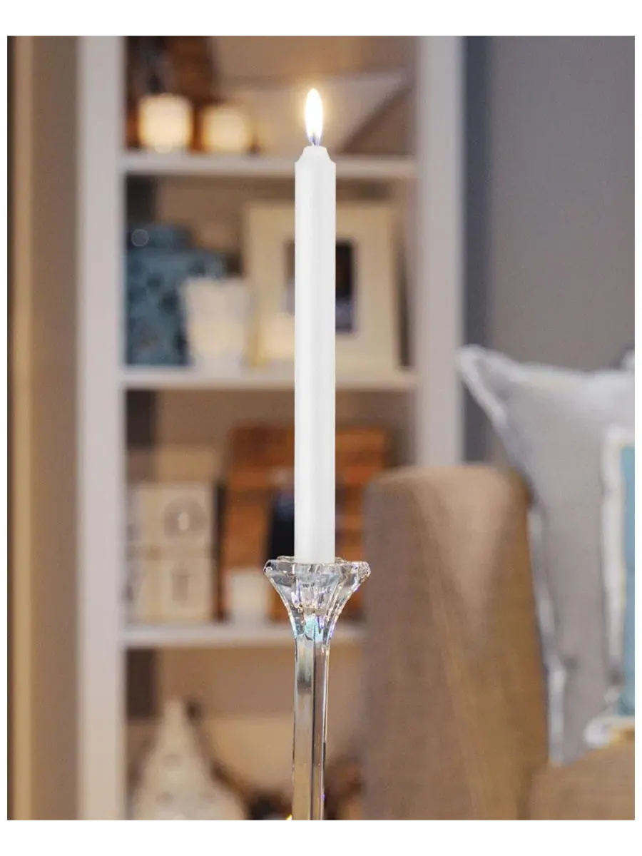 Набор свечей Arista 12 шт., 22,9 см ROOT CANDLES — изображение 2 из 2, белый