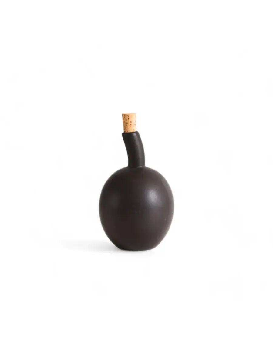Керамическая бутылка для оливкового масла Zitouna, 1 л Gharyan Stoneware — черный
