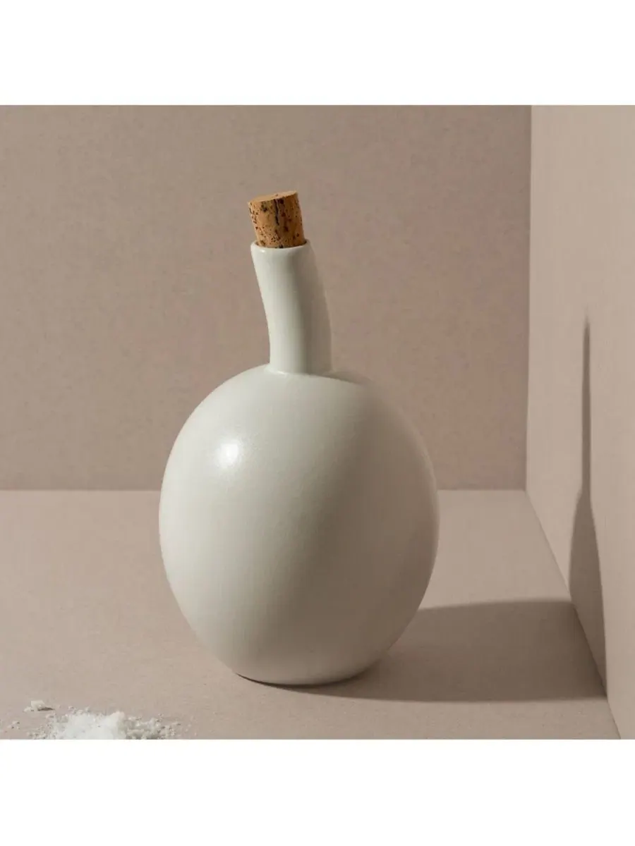 Керамический графин для масла Zitouna, 1 л Gharyan Stoneware — изображение 2 из 3, белый