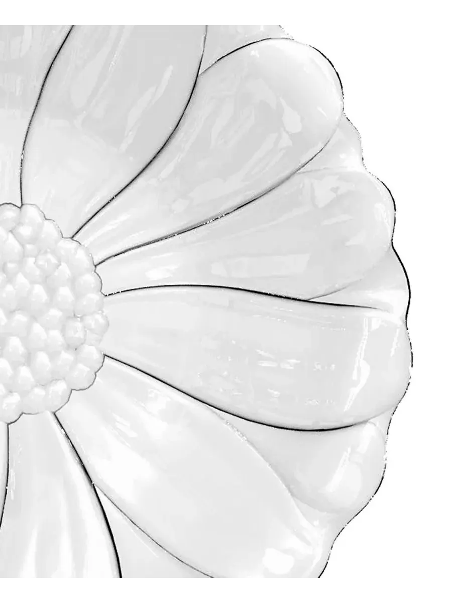 Набор салатных тарелок с цветочным рисунком, прозрачные, 6 шт Abode Homewares — изображение 5 из 5, прозрачный