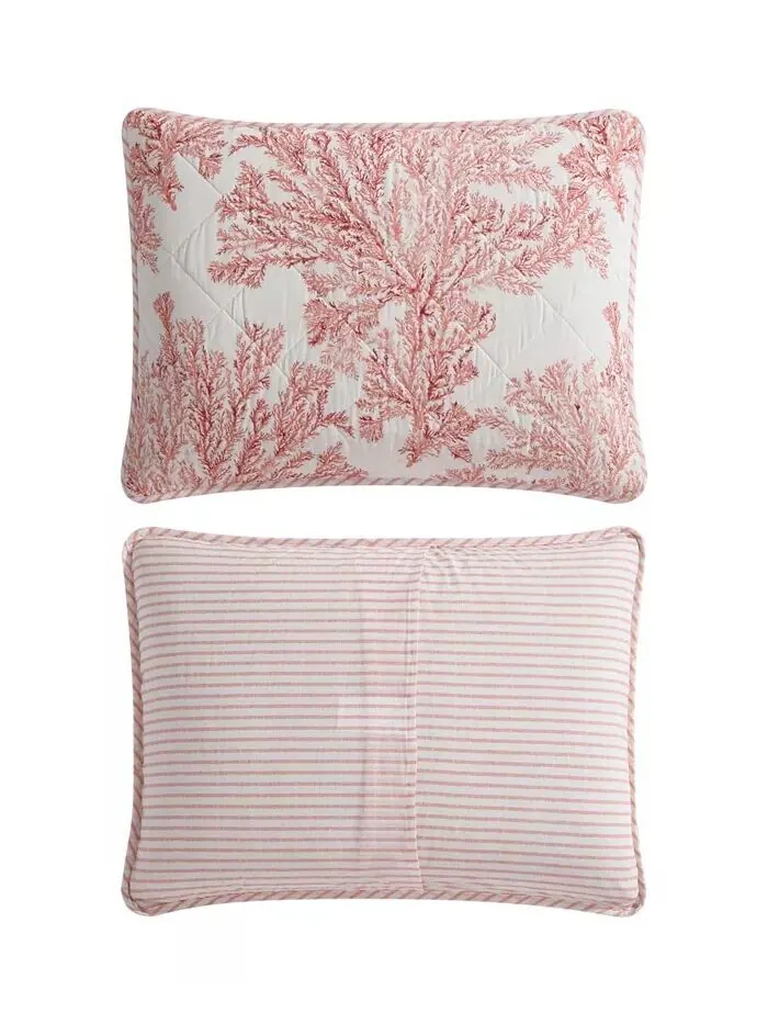 Наборы двусторонних одеял Coral Garden Tommy Bahama Home — изображение 11 из 13, розовый