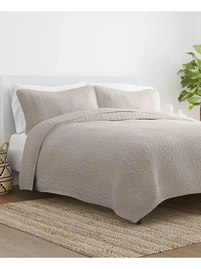 Всесезонная коллекция лоскутных одеял с цветочной вышивкой ienjoy Home