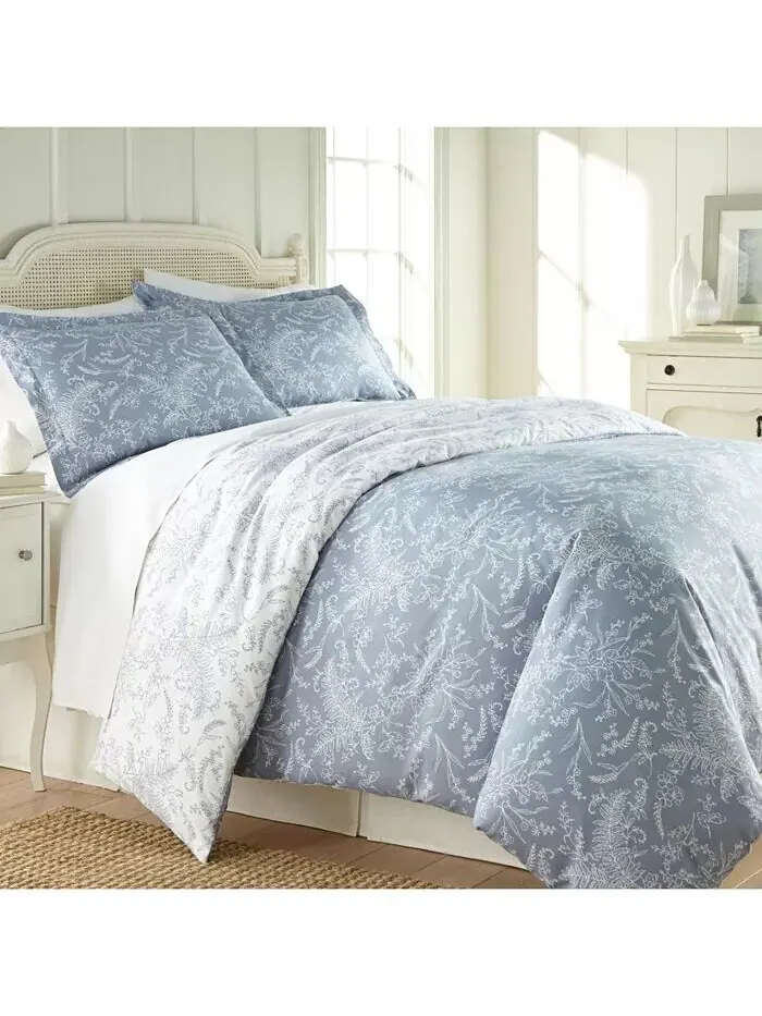 Двустороннее пуховое одеяло и накидка Winter Brush с цветочным принтом Southshore Fine Linens