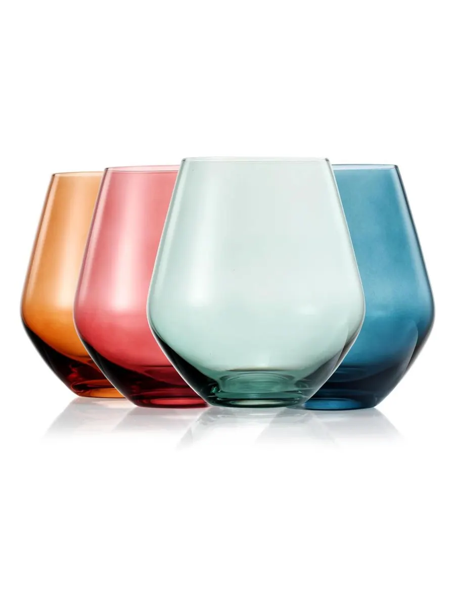 Набор из 4 бокалов для вина без ножки Khen Pastel Muted The Wine Savant — изображение 1 из 5, мульти