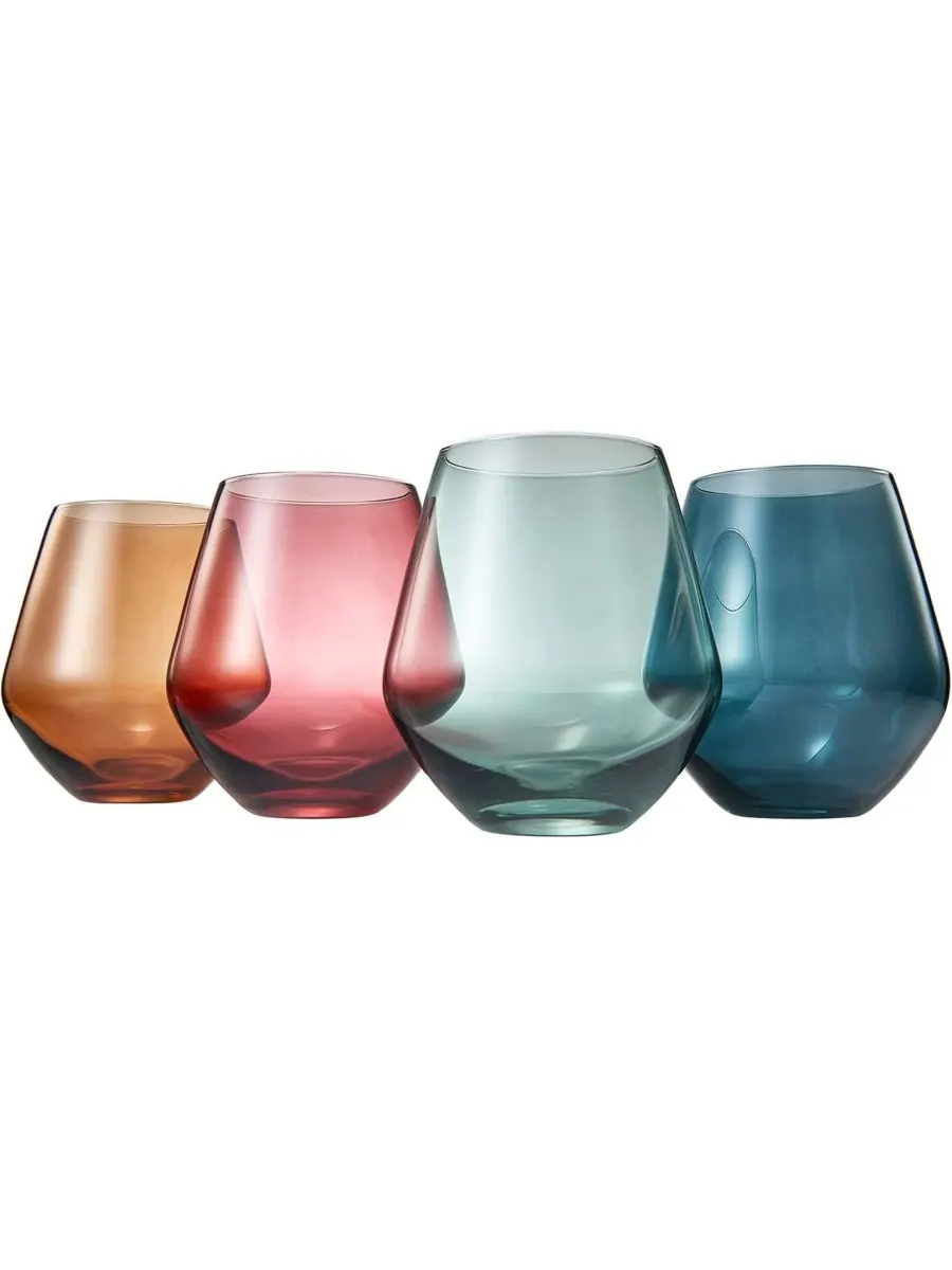 Набор из 4 бокалов для вина без ножки Khen Pastel Muted The Wine Savant — изображение 4 из 5, мульти