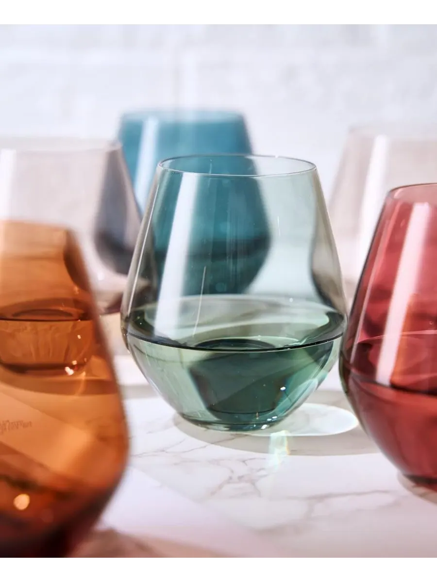 Набор из 4 бокалов для вина без ножки Khen Pastel Muted The Wine Savant — изображение 5 из 5, мульти