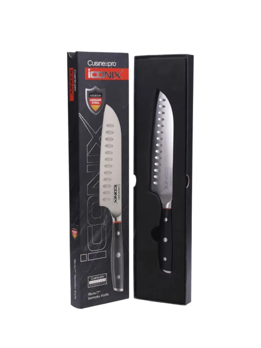 Нож Santoku Iconix 18 см Cuisine::Pro — изображение 2 из 2, нет цвета