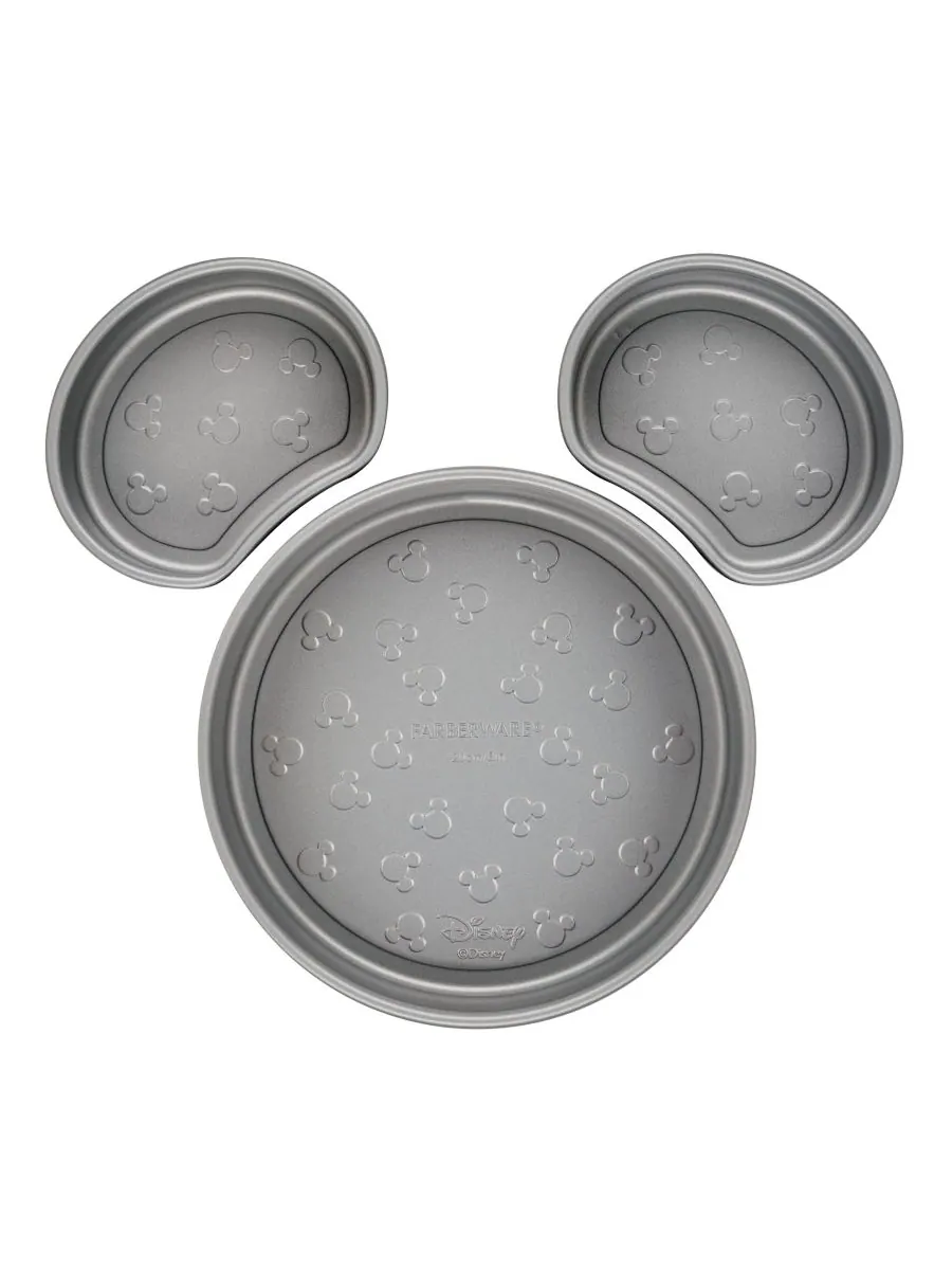 Набор из 3 антипригарных форм для выпечки Bake with Mickey Mouse Farberware — изображение 1 из 10, черный