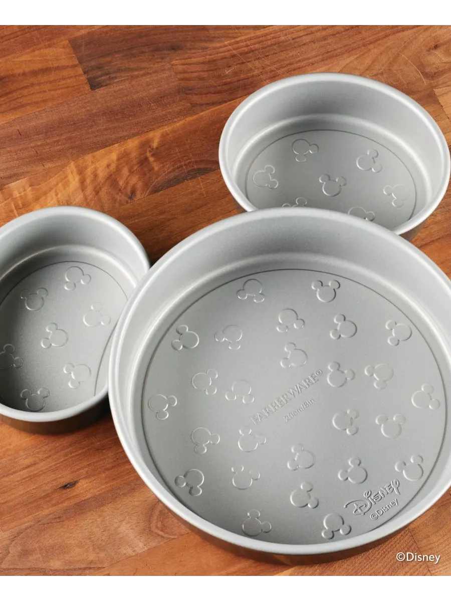 Набор из 3 антипригарных форм для выпечки Bake with Mickey Mouse Farberware — изображение 2 из 10, черный
