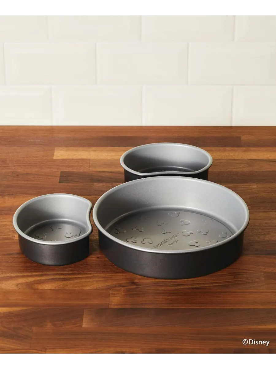 Набор из 3 антипригарных форм для выпечки Bake with Mickey Mouse Farberware — изображение 3 из 10, черный