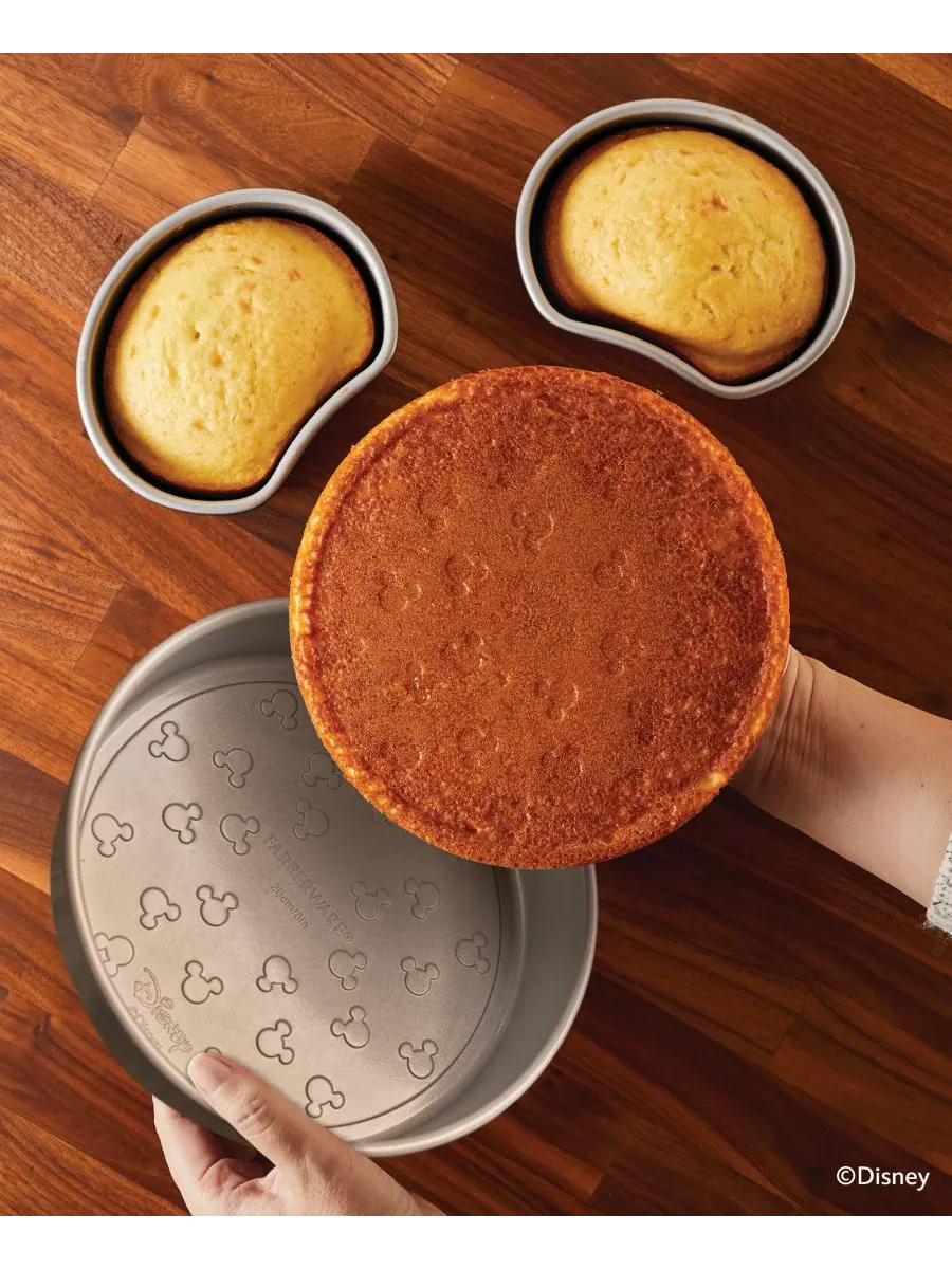 Набор из 3 антипригарных форм для выпечки Bake with Mickey Mouse Farberware — изображение 4 из 10, черный