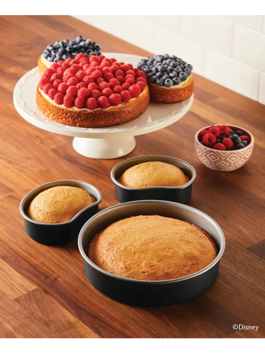 Набор из 3 антипригарных форм для выпечки Bake with Mickey Mouse Farberware — изображение 5 из 10, черный