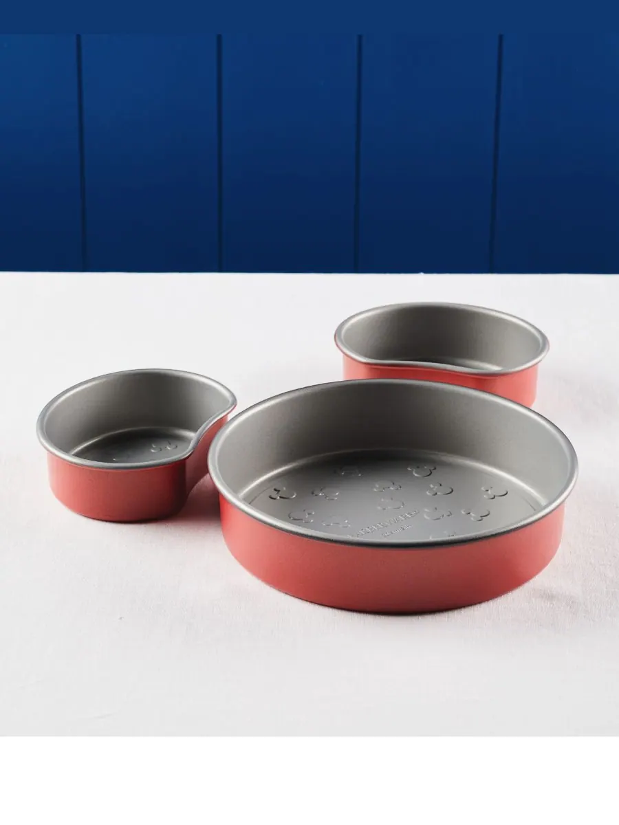 Набор из 3 антипригарных форм для выпечки Bake with Mickey Mouse Farberware — изображение 8 из 10, черный