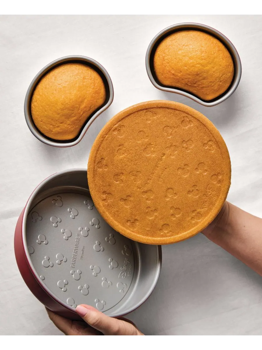 Набор из 3 антипригарных форм для выпечки Bake with Mickey Mouse Farberware — изображение 7 из 7, красный