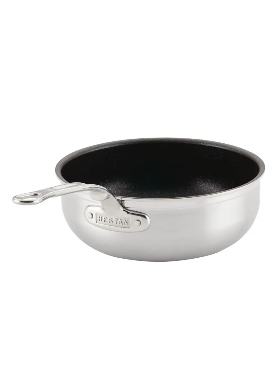 Hestan Сковорода с крышкой ProBond Clad TITUM из нержавеющей стали с антипригарным покрытием — изображение 2 из 5