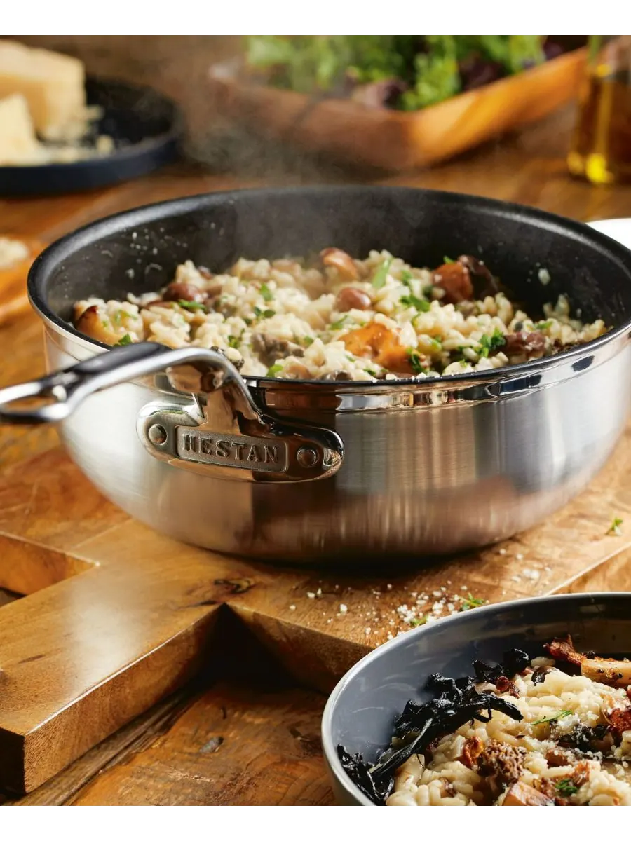 Hestan Сковорода с крышкой ProBond Clad TITUM из нержавеющей стали с антипригарным покрытием — изображение 5 из 5