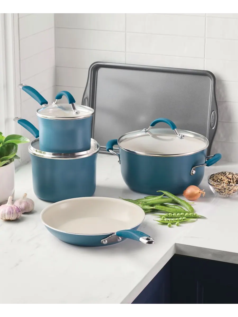 Набор посуды Cucina с керамическим антипригарным покрытием, 8 предметов, созданный специально для — изображение 2 из 10