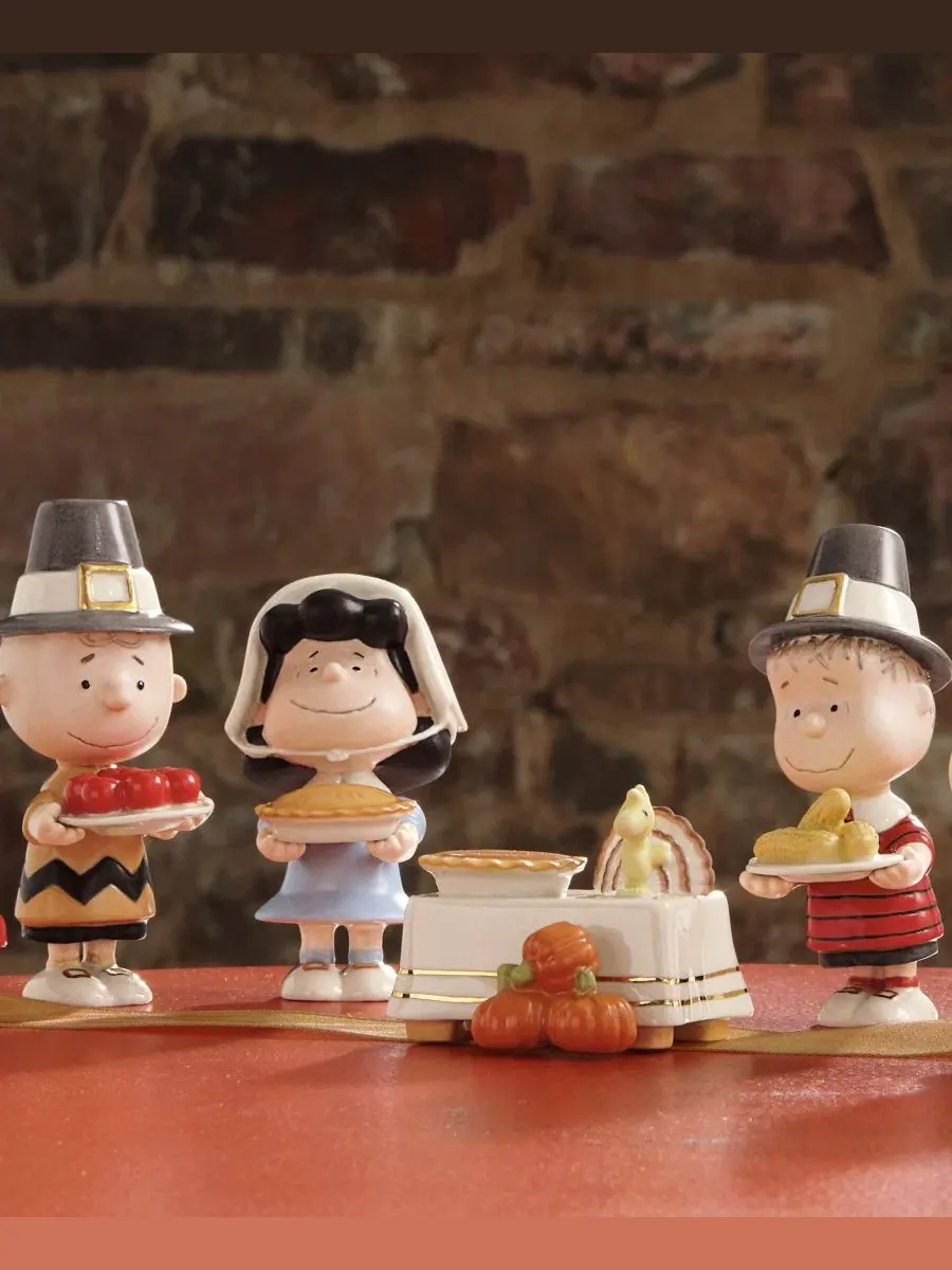 Набор из 6 фигурок персонажей мультфильма «Peanuts» на тему Дня благодарения Lenox — изображение 3 из 3, нет цвета